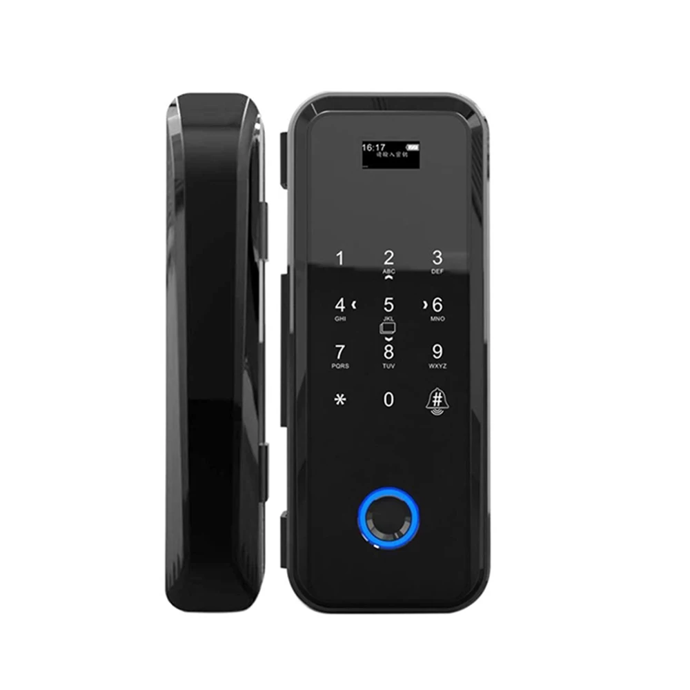 Electric Waterproof Smart Glass Door Lock Outdoor App For Sliding