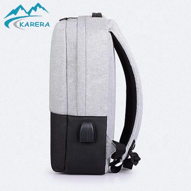 Anti theft waterproof traveling business laptop backpack with usb charger, Gray and black
Anti theft waterproof traveling business laptop backpack with usb charger, Gray and black