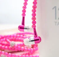 Creative Pearl Necklace Earphone Luxury Lady Wired Headphone 3.5mm In-Ear Portable Sport Earphone with Mic
Creative Pearl Necklace Earphone Luxury Lady Wired Headphone 3.5mm In-Ear Portable Sport Earphone with Mic