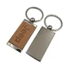 custom wood key chain with wholesale blank wooden keychain for gift for souvenir for wedding