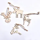 Promotion Wooden Christmas Tree Hanging Decoration