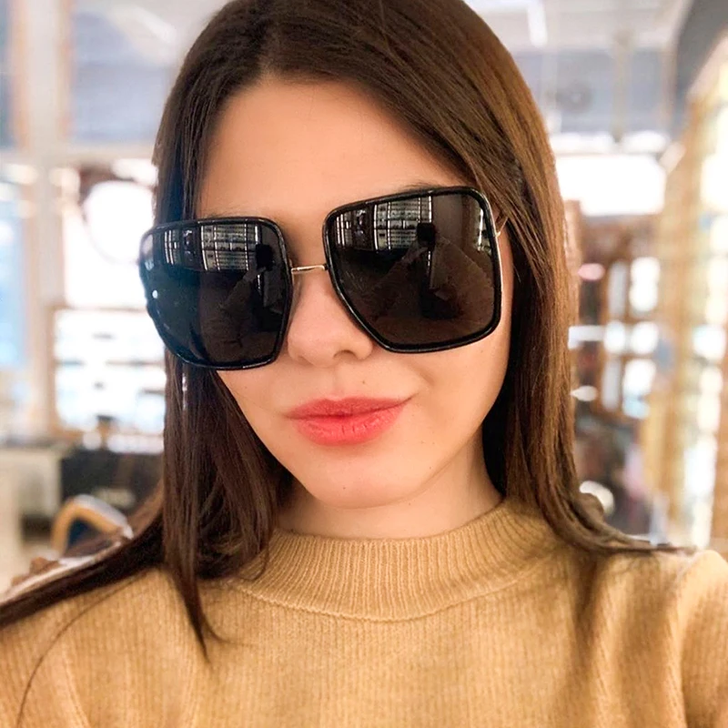 SHINELOT 95262 Wholesale Fashion UV400 Ladies Sun Glasses 2020 Big Frame Oversized Square Shades Sunglasses
SHINELOT 95262 Wholesale Fashion UV400 Ladies Sun Glasses 2020 Big Frame Oversized Square Shades Sunglasses