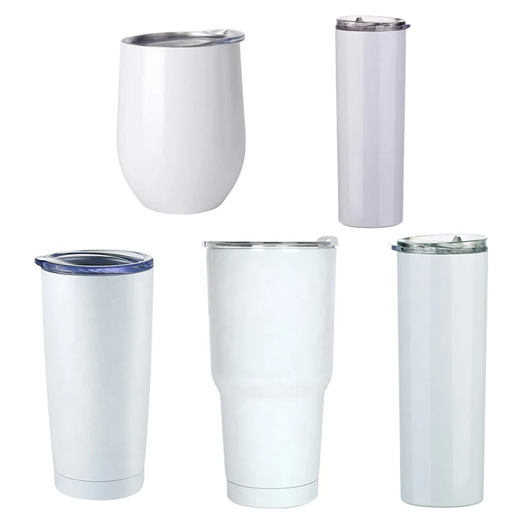 Wholesale Blank Sublimation Mug Stainless Steel Double Wall Blanks Skinny Tumbler with Lid, White
Wholesale Blank Sublimation Mug Stainless Steel Double Wall Blanks Skinny Tumbler with Lid, White