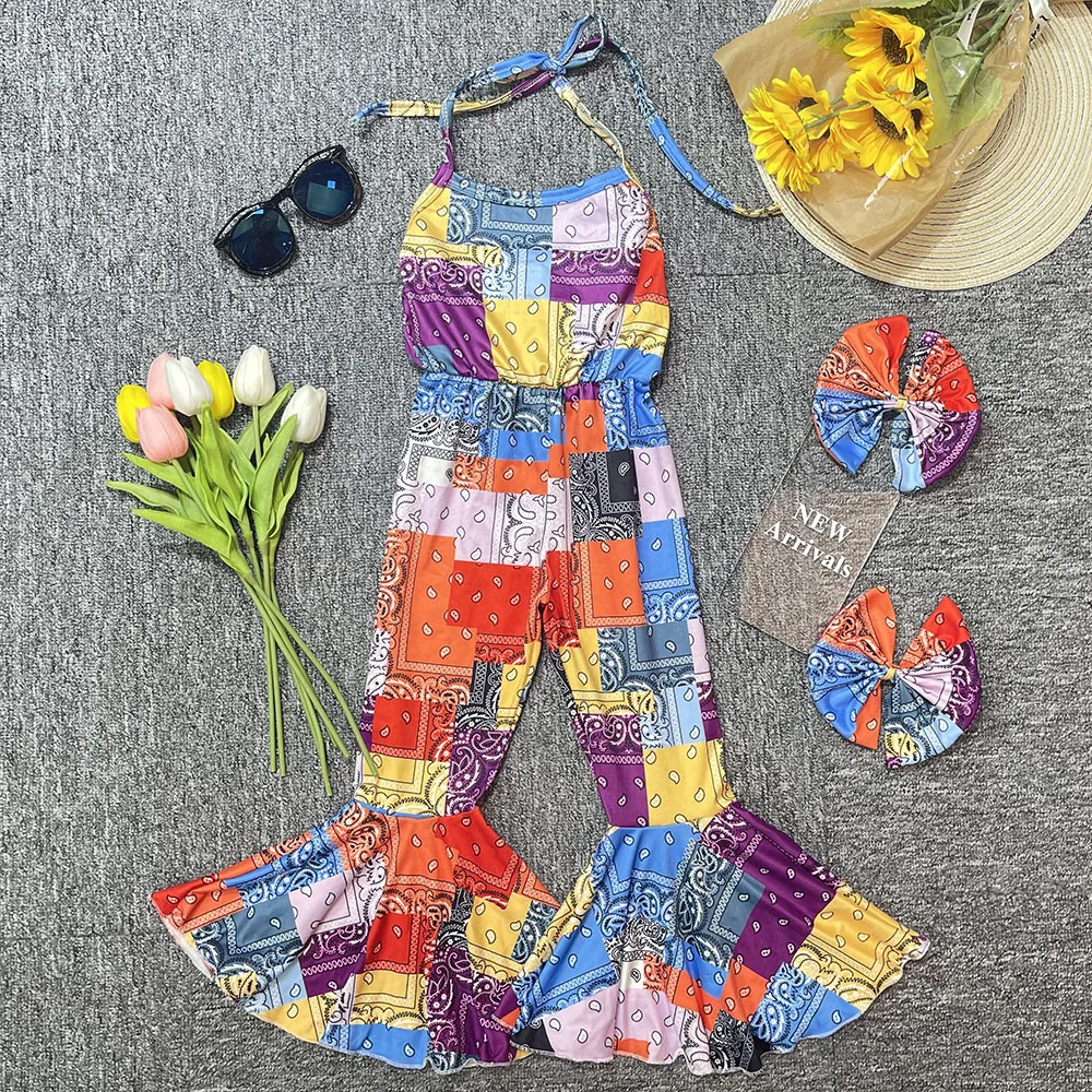 New Summer Baby Girls Kidswear Clothes Bell-bottoms Pants For Little Girl Flare Leg Pants Sleeveless Jumpsuit
New Summer Baby Girls Kidswear Clothes Bell-bottoms Pants For Little Girl Flare Leg Pants Sleeveless Jumpsuit
