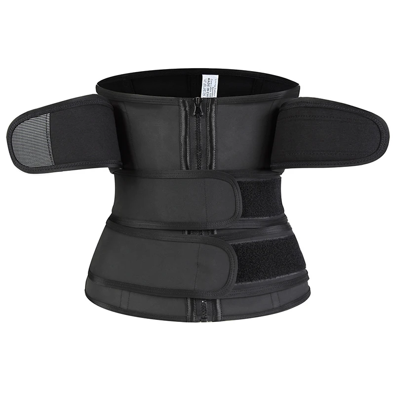 Wholesale waist trainer with belt three belts waist trainer waist trainer sweat belt, Black
Wholesale waist trainer with belt three belts waist trainer waist trainer sweat belt, Black