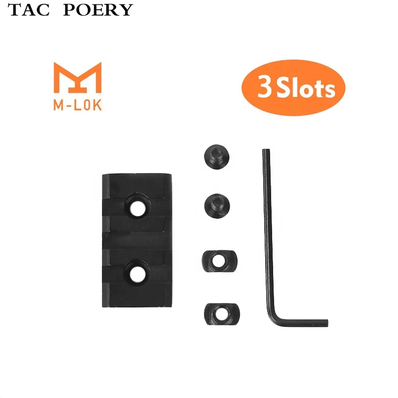 Aluminum 1.5" 3 Slots M-Lok Picatinny Weaver Rail Section Mount Mlok Accessories Tactical Mount Base, Black
Aluminum 1.5" 3 Slots M-Lok Picatinny Weaver Rail Section Mount Mlok Accessories Tactical Mount Base, Black
