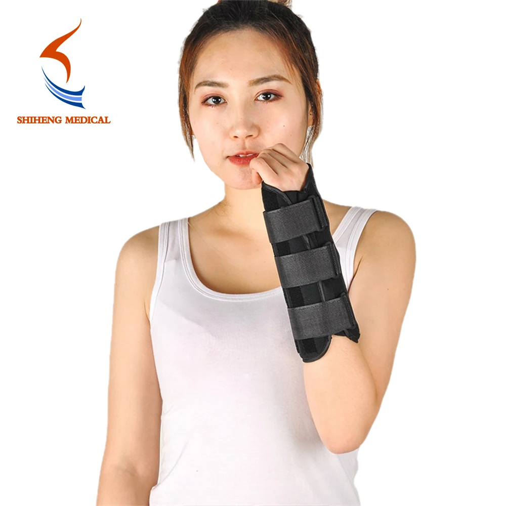 Wrist Brace Support Reliving Pain Medical Wrist Thumbs Hands Splint, Black