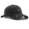 Hot sale woven label distressed dad hat, custom baseball cap