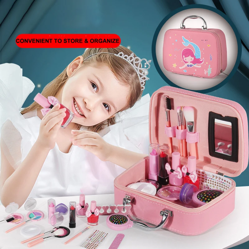 Wholesale Kids Real Makeup Kit with Bag Washable Children Birthday Cosmetic Play Dress Up Makeup Set for Girls
Wholesale Kids Real Makeup Kit with Bag Washable Children Birthday Cosmetic Play Dress Up Makeup Set for Girls