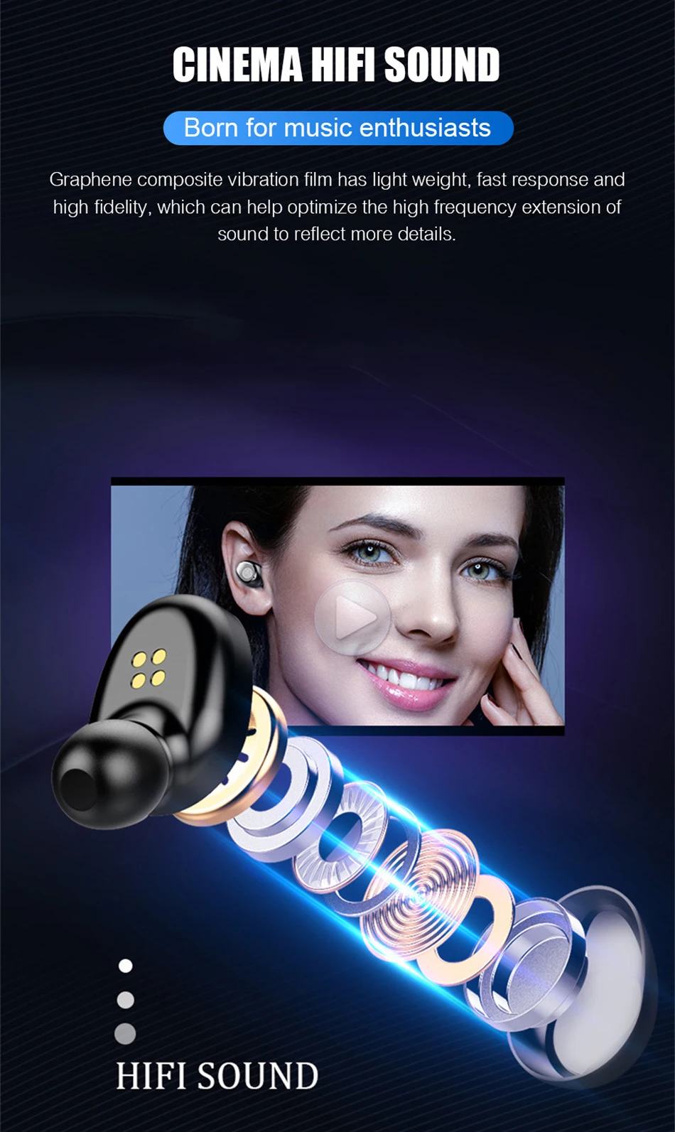 F9 Wireless Bluetooth Earphone