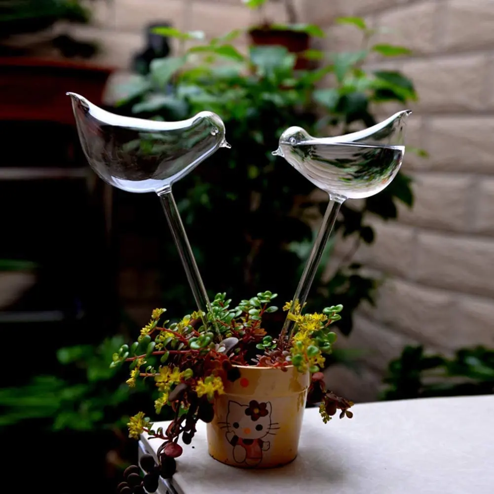 Bird Shape Hand Blown Clear Glass Self Watering Durable Mini Transparent Bird Shape Plant Watering
Bird Shape Hand Blown Clear Glass Self Watering Durable Mini Transparent Bird Shape Plant Watering