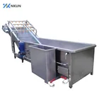 Food Beverage Factory Washing Line Vegetables Washing and Drying Line