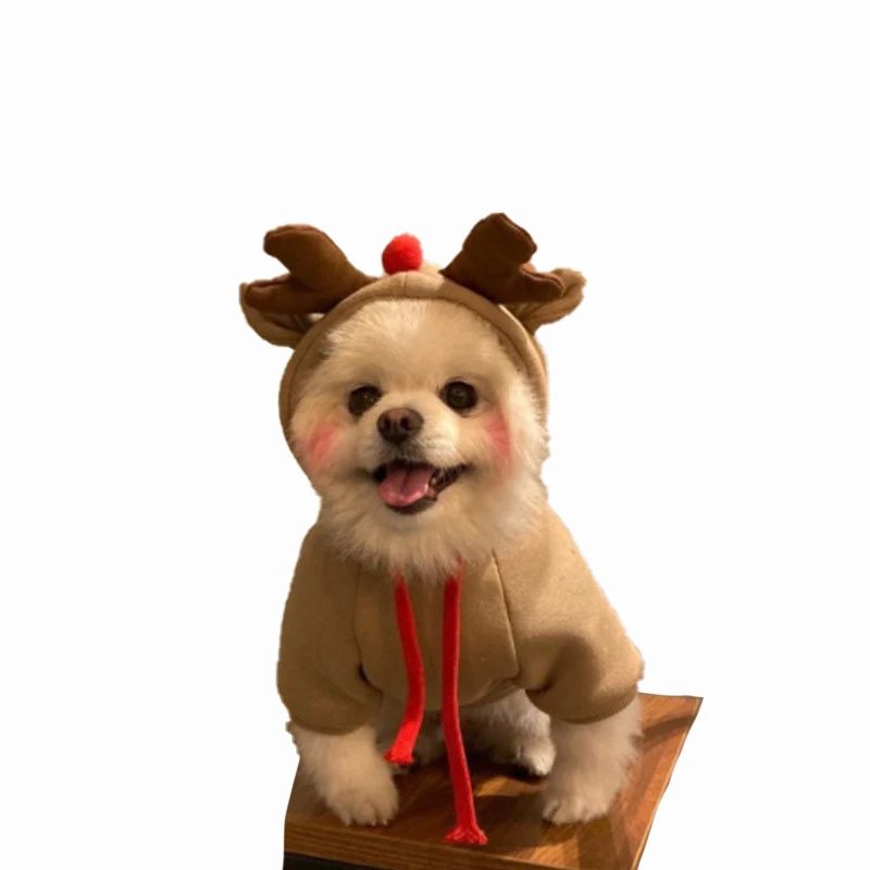 New coming cute dog hoodies coat warm jacket luxury pet Christmas clothes, Brown
New coming cute dog hoodies coat warm jacket luxury pet Christmas clothes, Brown