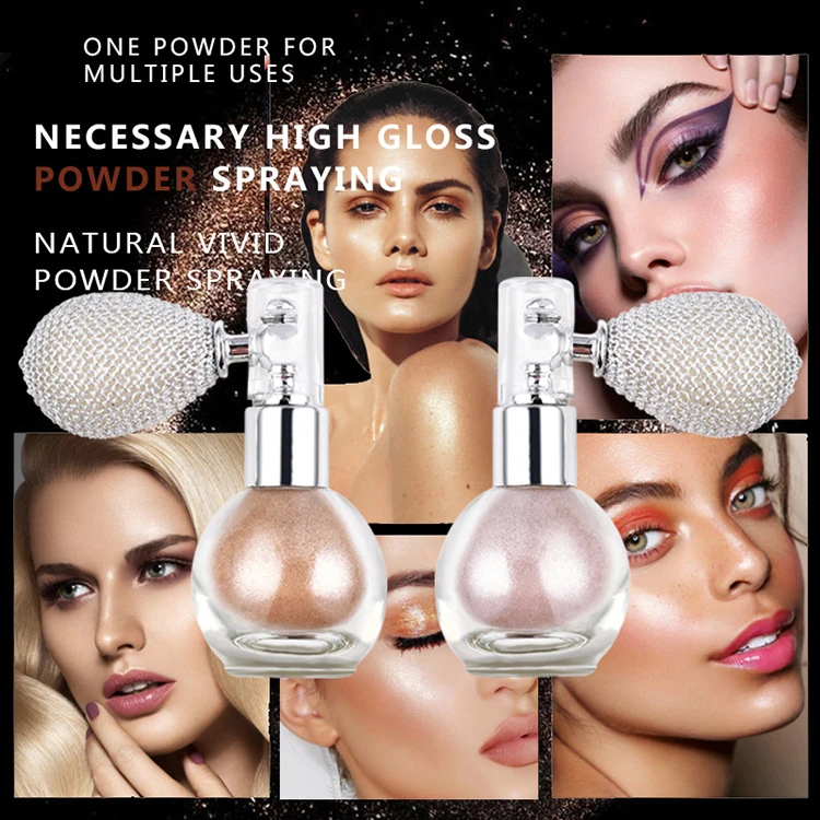 Shimmer Powder With Bulb Pump Body Hair Shimmer 
Shimmer Powder With Bulb Pump Body Hair Shimmer