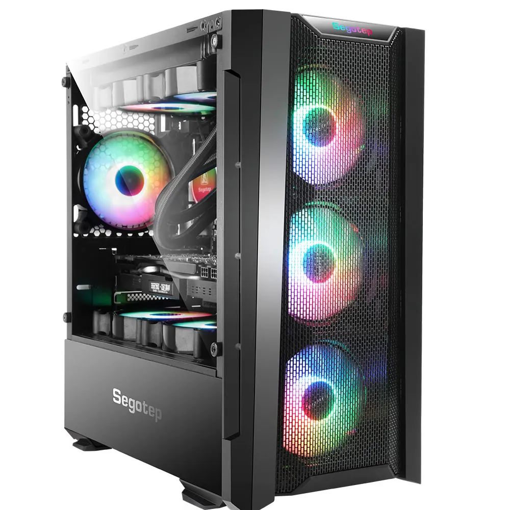 2021 Segotep New Design Cool Full Tower&ATX M-ATX Computer Gaming case For Gamer, Black
2021 Segotep New Design Cool Full Tower&ATX M-ATX Computer Gaming case For Gamer, Black