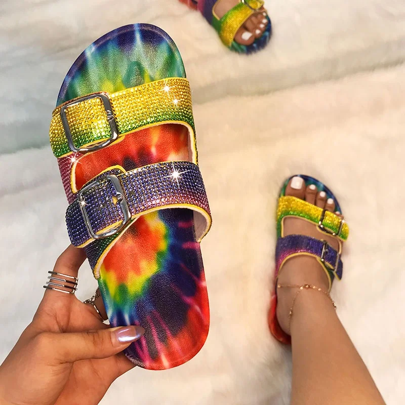 women double strap with buckle sandals slides ladies beach diamond slippers fatia open toe two strap with buckle sandals
women double strap with buckle sandals slides ladies beach diamond slippers fatia open toe two strap with buckle sandals