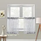 Cafe Curtains 24 Inch Length Tier Curtains for Kitchen Cafe Small Half Window Curta