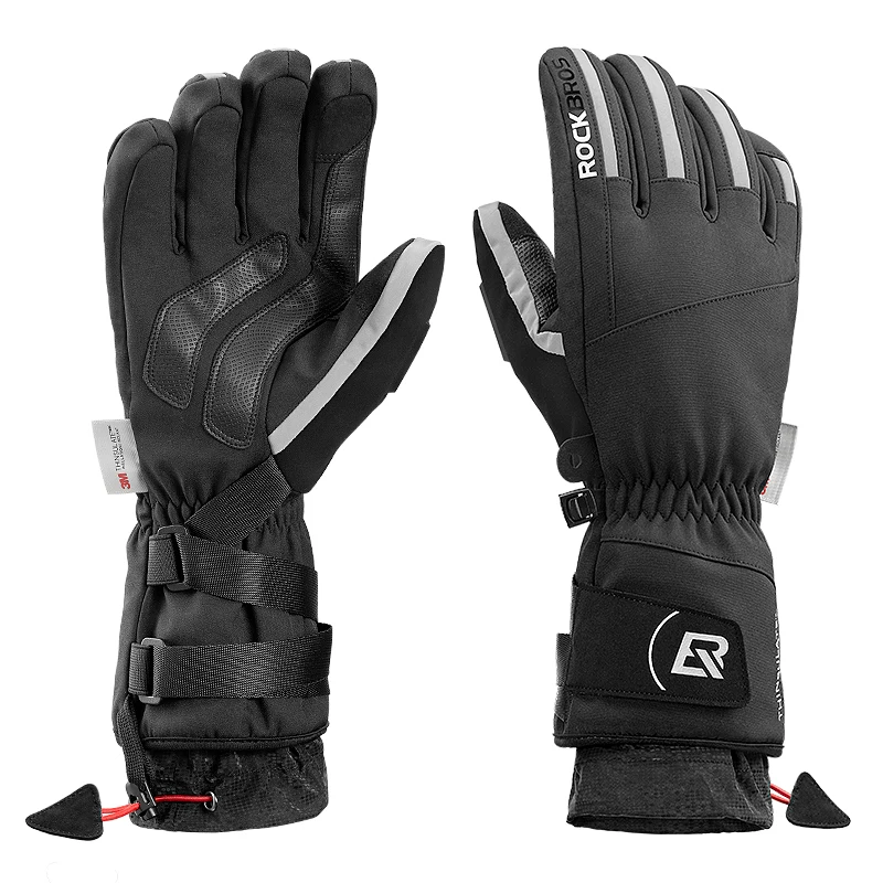 ROCKBROS Winter Cycling Warm Full Finger Bicycle Gloves Touch Screen Outdoor Sport Waterproof Bike Ski Gloves, Black
ROCKBROS Winter Cycling Warm Full Finger Bicycle Gloves Touch Screen Outdoor Sport Waterproof Bike Ski Gloves, Black