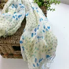 Sun protection lightweight summer scarves printed hijab fashion scarf