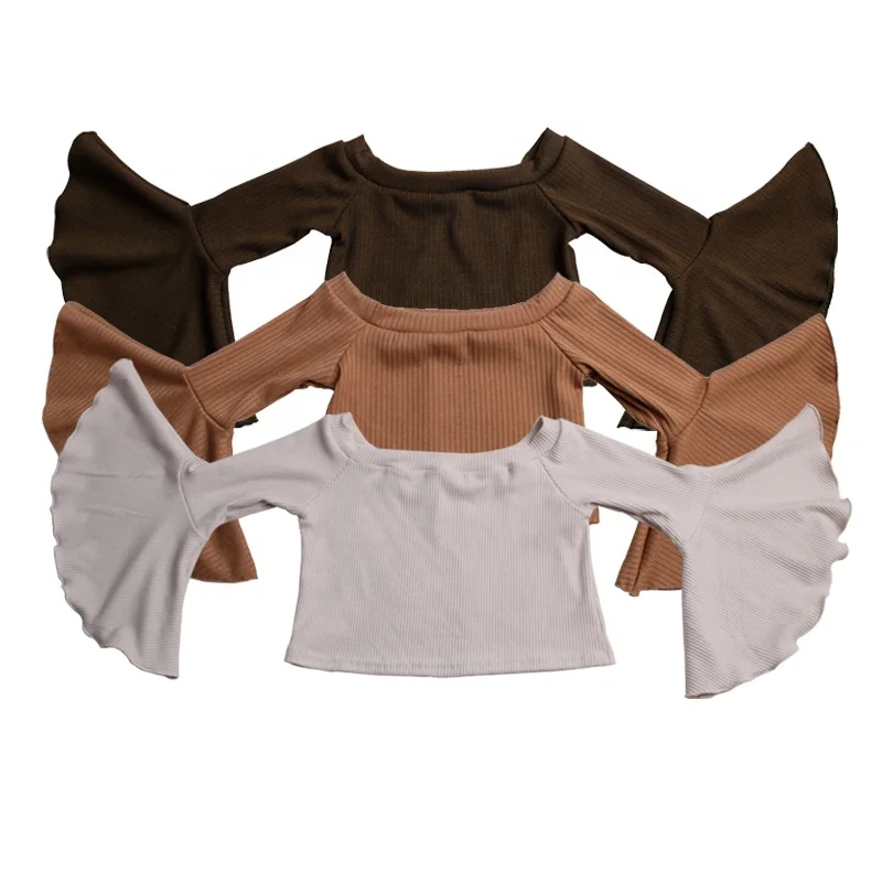 Children Clothes Knitted Cotton Bell Sleeve T Shirt Ruffle Baby Girls Long Flare Sleeve Frills Tops Shirts
Children Clothes Knitted Cotton Bell Sleeve T Shirt Ruffle Baby Girls Long Flare Sleeve Frills Tops Shirts