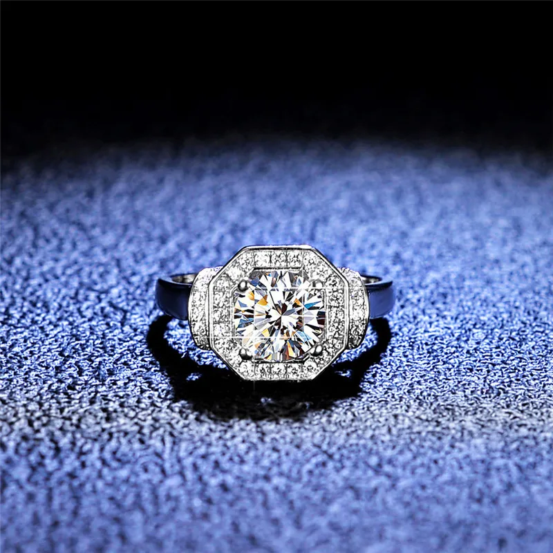 Silver 925 Original 1 Carat Diamond Test Past Brilliant Cut D Color Moissanite Gemstone Party Ring Women Luxury Wedding Jewelry
Silver 925 Original 1 Carat Diamond Test Past Brilliant Cut D Color Moissanite Gemstone Party Ring Women Luxury Wedding Jewelry