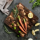 Custom Acacia wood Chopping Boards Block Kitchen Wooden end Grain Cutting Board