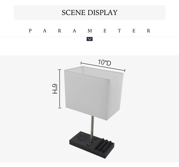 Wholesale Nordic Modern Decoration Bedroom LED Metal Fabric Table Lamp