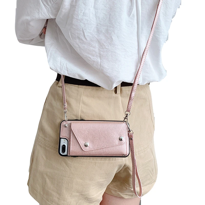PHT-002 Leather Phone Case with PU Crossbody Hand Strap Shoulder Bag Chain Card Holder Wallet Phone Cover For Cell Phones, Multi-colors
PHT-002 Leather Phone Case with PU Crossbody Hand Strap Shoulder Bag Chain Card Holder Wallet Phone Cover For Cell Phones, Multi-colors
