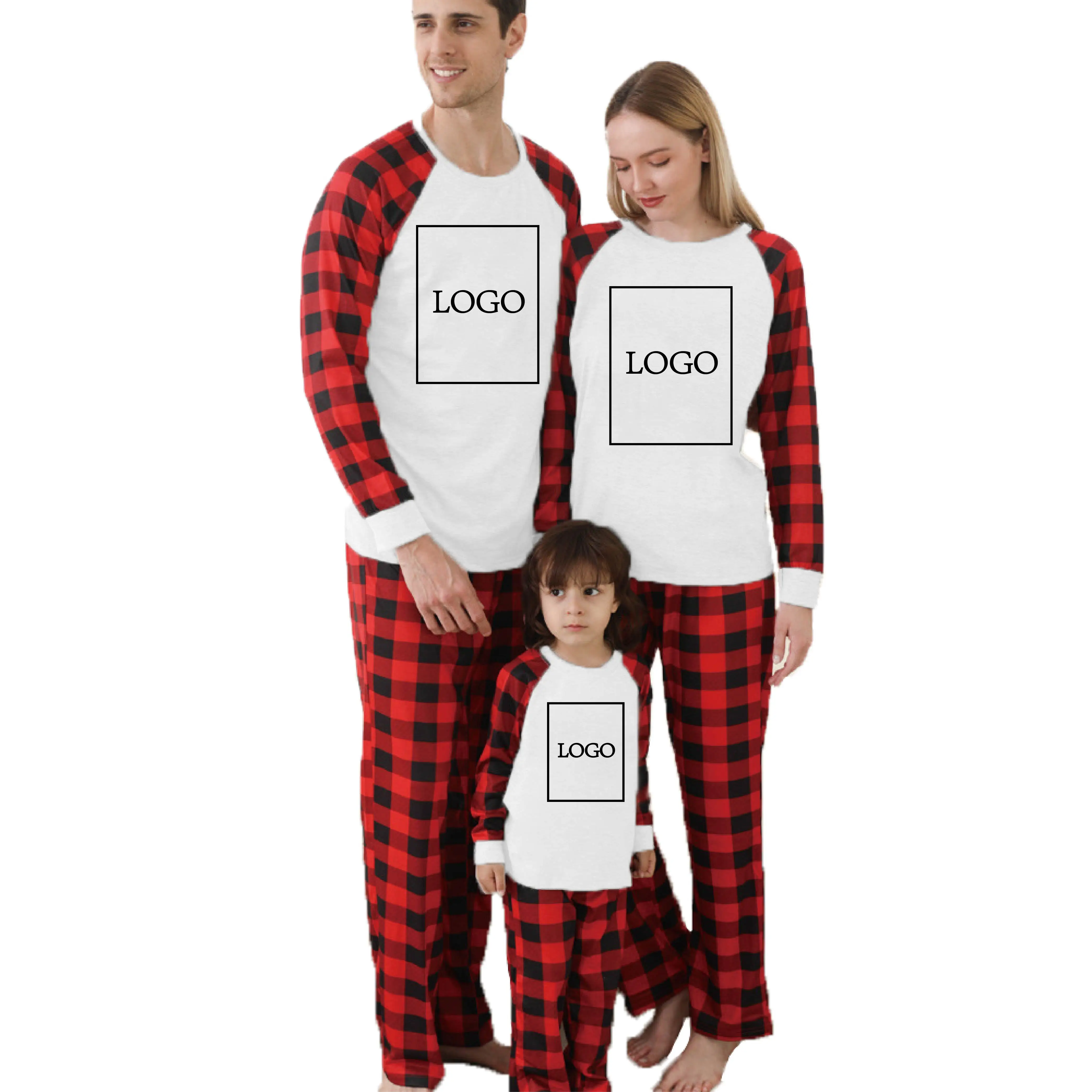 Wholesale Personalized Long Sleeve Christmas Sleepwear Set Adult Girls Kids Plaid Matching Family Christmas Pajamas, Picture shows
Wholesale Personalized Long Sleeve Christmas Sleepwear Set Adult Girls Kids Plaid Matching Family Christmas Pajamas, Picture shows