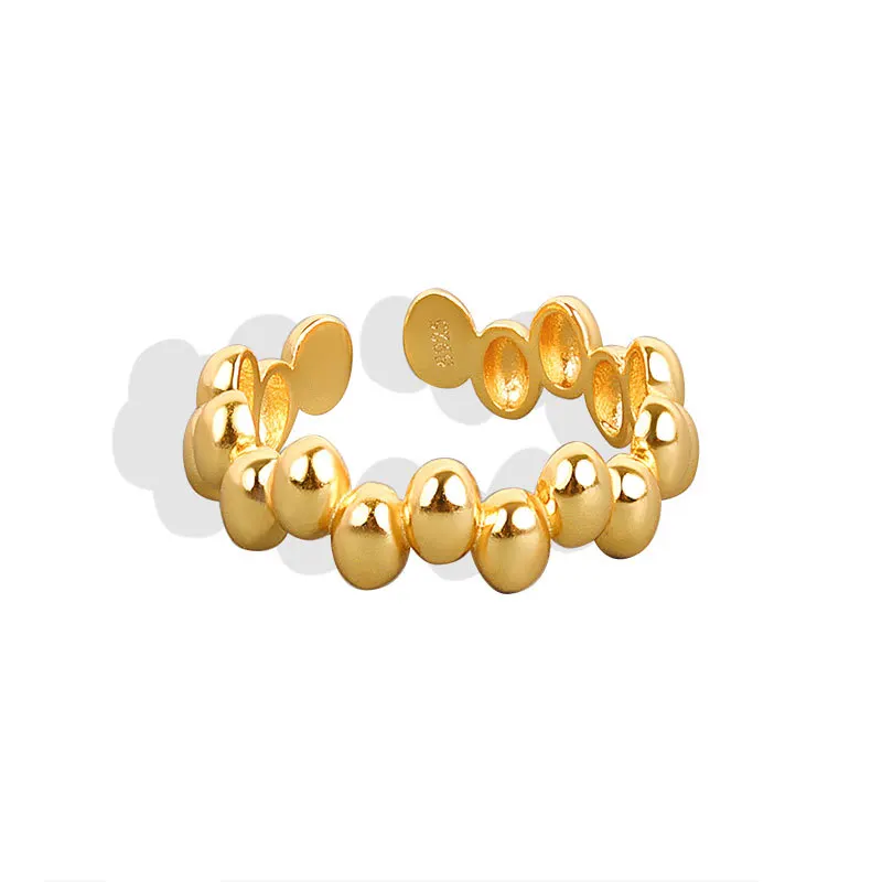 Engagement Ring Oval Dainty Gold Beads 18K Gold 925 Sterling Silver Adjustable Rings
Engagement Ring Oval Dainty Gold Beads 18K Gold 925 Sterling Silver Adjustable Rings