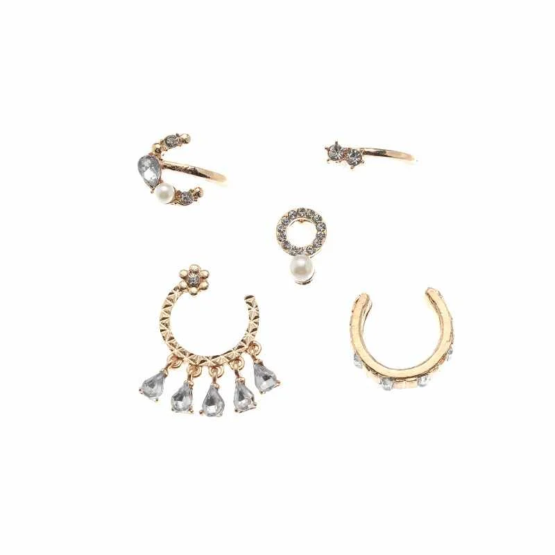 5 Pcs/Set Gold flower Earring Vintage Crystal Earrings Set for Women Gift Jewelry Hot Selling
5 Pcs/Set Gold flower Earring Vintage Crystal Earrings Set for Women Gift Jewelry Hot Selling