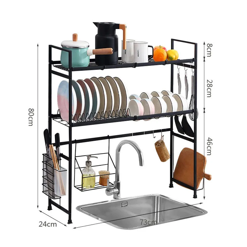 Wholesale Large Capacity Multi-layer Stainless Steel Kitchen Storage Sink Rack, Black
Wholesale Large Capacity Multi-layer Stainless Steel Kitchen Storage Sink Rack, Black