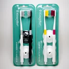 ODM toothbrush style brush toothbrush silver bristle toothbrush pink