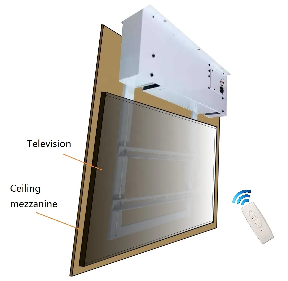 Electric Hidden Lifts System Motorized Flip Drop Down TV Lift Mechanism Remote Ceiling TV Mount
Electric Hidden Lifts System Motorized Flip Drop Down TV Lift Mechanism Remote Ceiling TV Mount