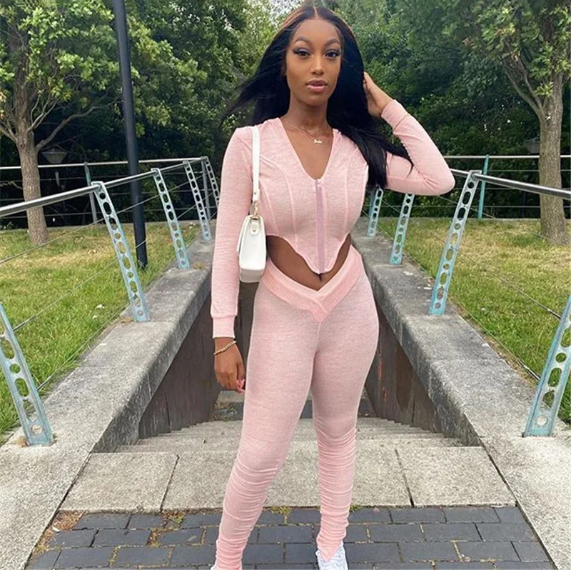 Fall Casual Two Piece Set Women Long Sleeve Bodycon Hooded Matching Sets Wear Outfits Corset Tops Skinny Work Out Pants Suit
Fall Casual Two Piece Set Women Long Sleeve Bodycon Hooded Matching Sets Wear Outfits Corset Tops Skinny Work Out Pants Suit
