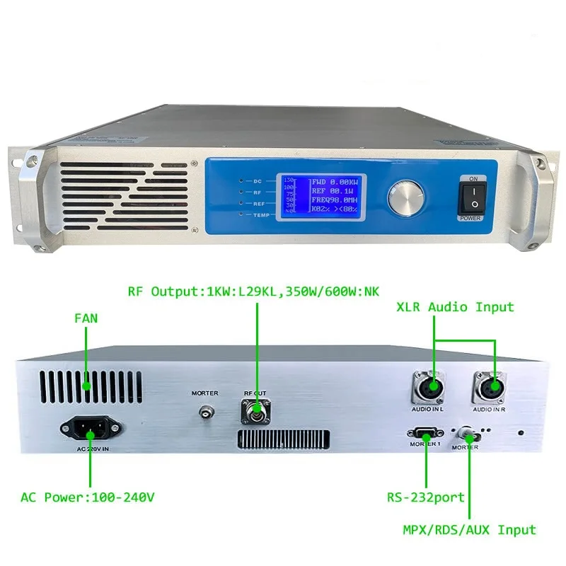 Warranty 6 Year - 300W 350W FM Transmitter 0~300W Adjustable Radio Station Equipment
Warranty 6 Year - 300W 350W FM Transmitter 0~300W Adjustable Radio Station Equipment