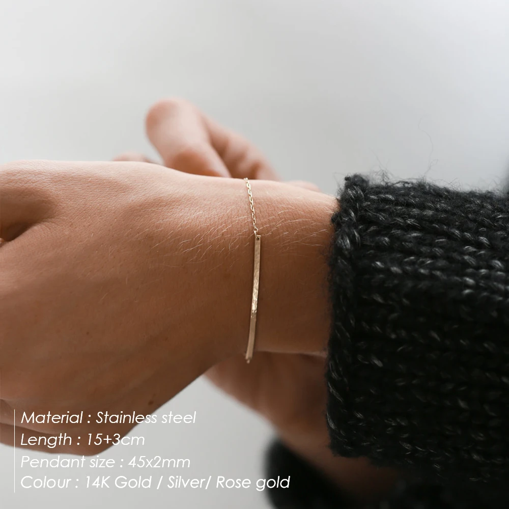 Faddish Mirror Side Chain Anklet 316L Medical Steel Bar Bracelet Party Cadmium Free Bangle, Gold/silver/rose gold
Faddish Mirror Side Chain Anklet 316L Medical Steel Bar Bracelet Party Cadmium Free Bangle, Gold/silver/rose gold