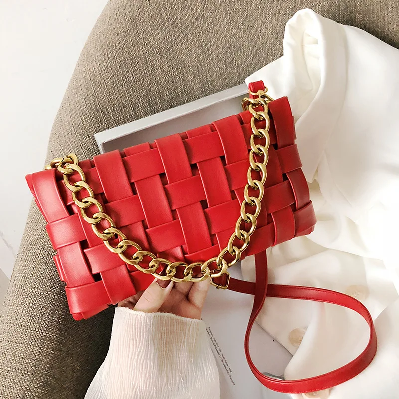 Summer Fashion Small Bag Lady Handbag 2021 New Trendy One-shoulder Underarm Bag Thick Chain Woven Messenger Hanbdbag
Summer Fashion Small Bag Lady Handbag 2021 New Trendy One-shoulder Underarm Bag Thick Chain Woven Messenger Hanbdbag