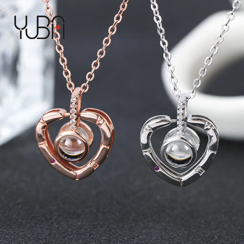 heart ZIRCON Rose Gold Silver Plated 925 Sterling Silver 100 languages I love you Charm Pendant Necklace Jewelry Women's, Silver color
heart ZIRCON Rose Gold Silver Plated 925 Sterling Silver 100 languages I love you Charm Pendant Necklace Jewelry Women's, Silver color