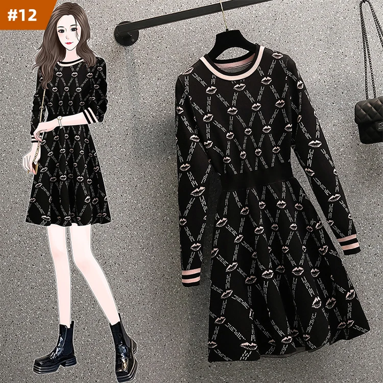 2022 New Arrival Fashion French Socialite Slim A-line Skirt Fall/Winter Midi Dress Women'S Plus Size Dress Knit Dress, Mix color is available
2022 New Arrival Fashion French Socialite Slim A-line Skirt Fall/Winter Midi Dress Women'S Plus Size Dress Knit Dress, Mix color is available