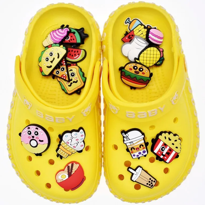 Charms Shoes Custom Designer Logo Jibbit Croc Pins Cute Food Hamburger Chips Coffee Drink Ice Cream Crock Jibbit Charms, Customized
Charms Shoes Custom Designer Logo Jibbit Croc Pins Cute Food Hamburger Chips Coffee Drink Ice Cream Crock Jibbit Charms, Customized