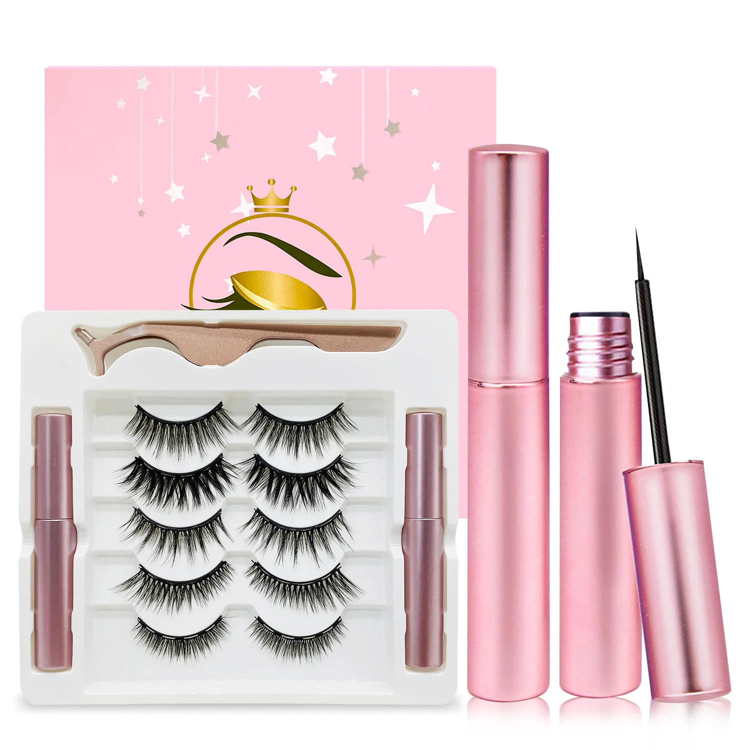 Wholesale Luxury 1 3 5 10 Pairs Kit 10mm to 20mm Private Label Magnetic Eyelashes with Magnetic Liquid Eyeliner
Wholesale Luxury 1 3 5 10 Pairs Kit 10mm to 20mm Private Label Magnetic Eyelashes with Magnetic Liquid Eyeliner