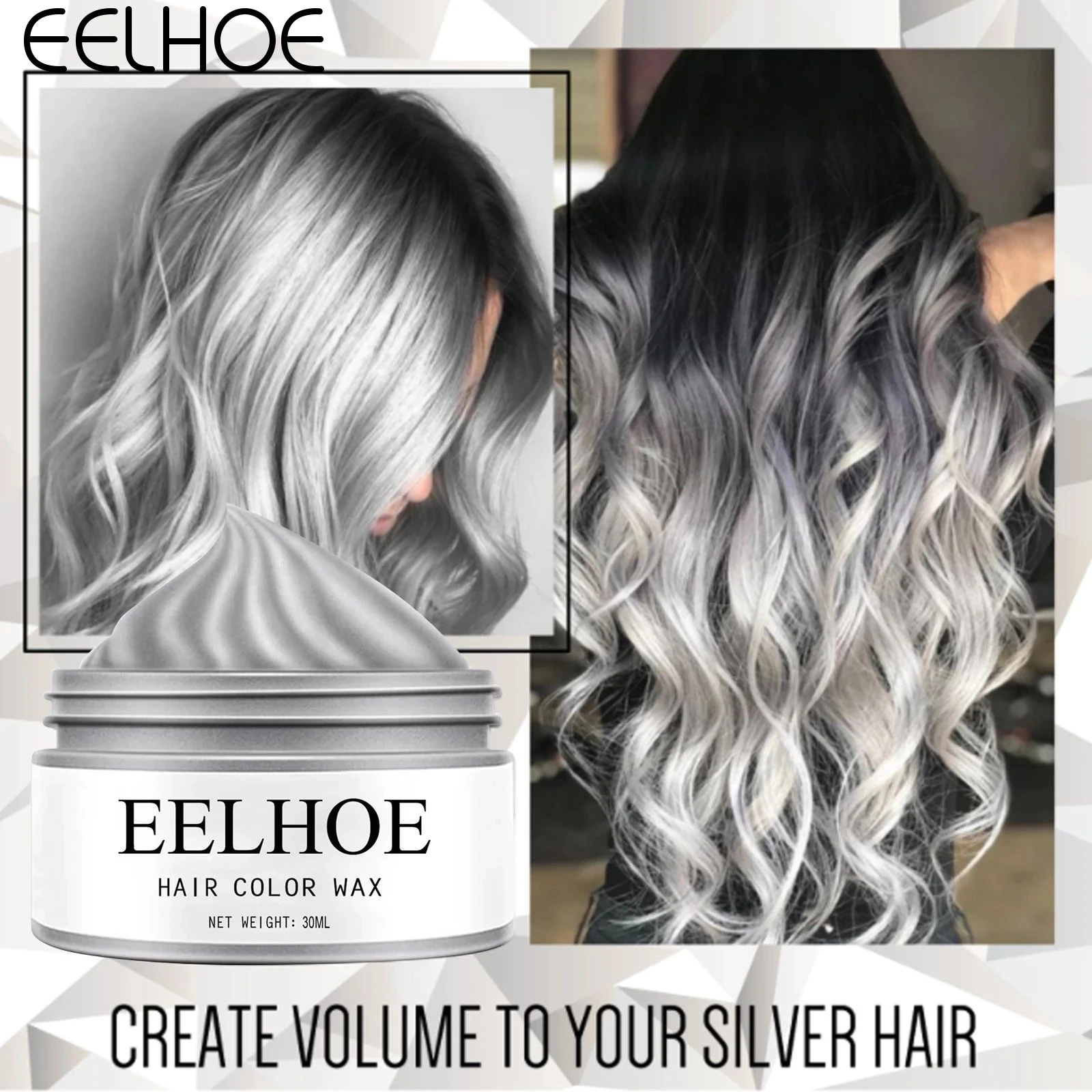 Amazon Hot Sale Eelhoe Hair Dye Wax Styling Silver Mud Grey Disposable Natural Hair Strong Gel Cream Hair color For Women Men
Amazon Hot Sale Eelhoe Hair Dye Wax Styling Silver Mud Grey Disposable Natural Hair Strong Gel Cream Hair color For Women Men