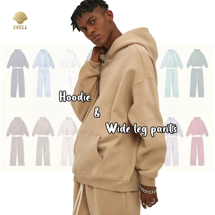 Luluxixiyaya CNSHELL Wide Leg Straight Sweatpants and Hoodie Pullover Fleece 350gsm Oversize Men's Two Piece Set
Luluxixiyaya CNSHELL Wide Leg Straight Sweatpants and Hoodie Pullover Fleece 350gsm Oversize Men's Two Piece Set