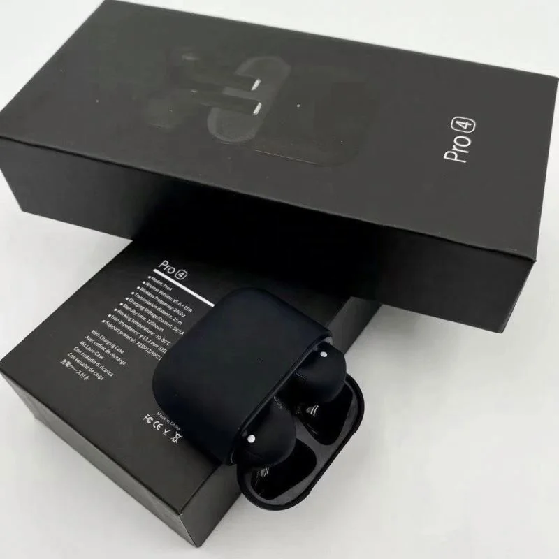 Factory Wholesale pro4 Wireless bt Earphones&headphone wireless TWS earbuds black Air Pro 4
Factory Wholesale pro4 Wireless bt Earphones&headphone wireless TWS earbuds black Air Pro 4