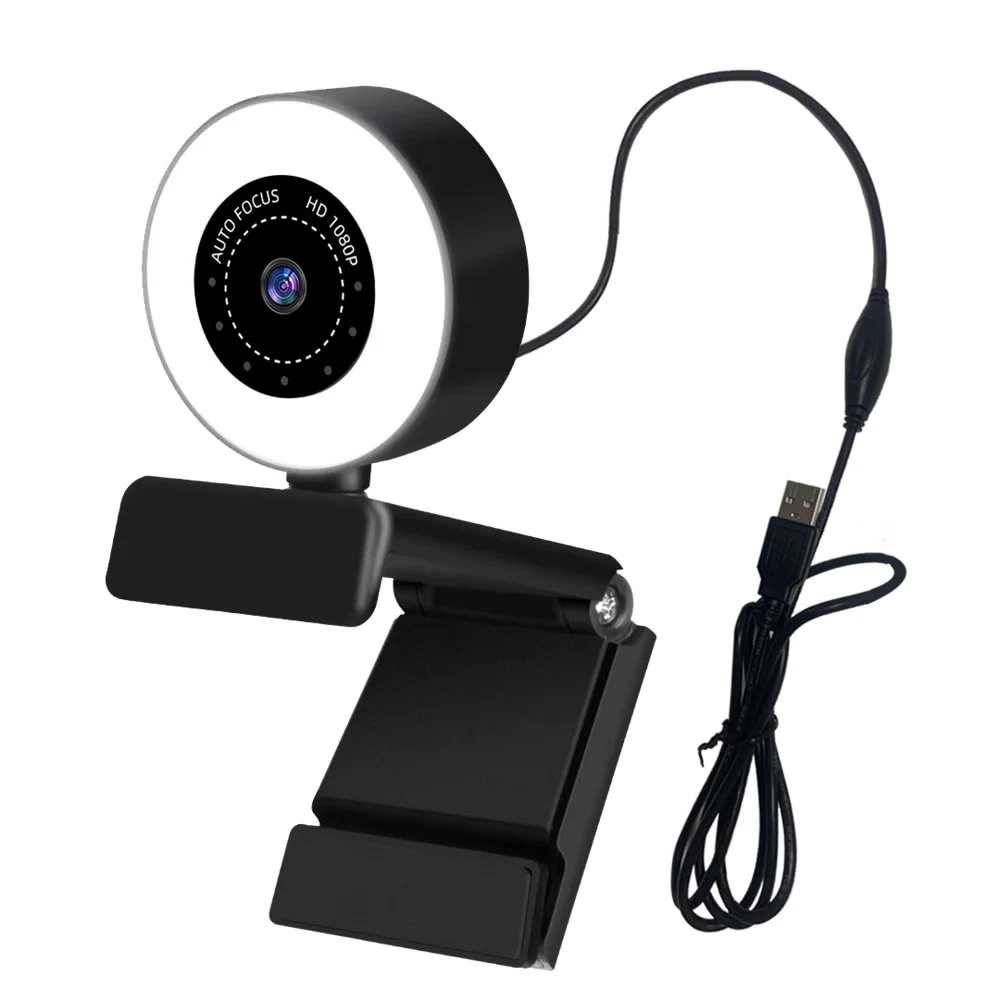USB Webcam Camera, Laudtec Laptop Computer AutoFocus Full HD 1080p Webcam with Adjustable Ring Light Microphone//, Black
USB Webcam Camera, Laudtec Laptop Computer AutoFocus Full HD 1080p Webcam with Adjustable Ring Light Microphone//, Black