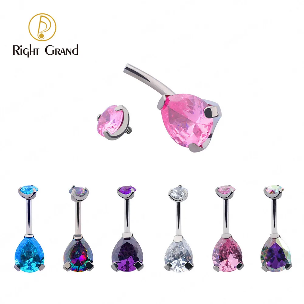 Right Grand ASTM F136 Titanium Internally Threaded Double CZ Gem Belly Bar Navel Belly Ring
Right Grand ASTM F136 Titanium Internally Threaded Double CZ Gem Belly Bar Navel Belly Ring