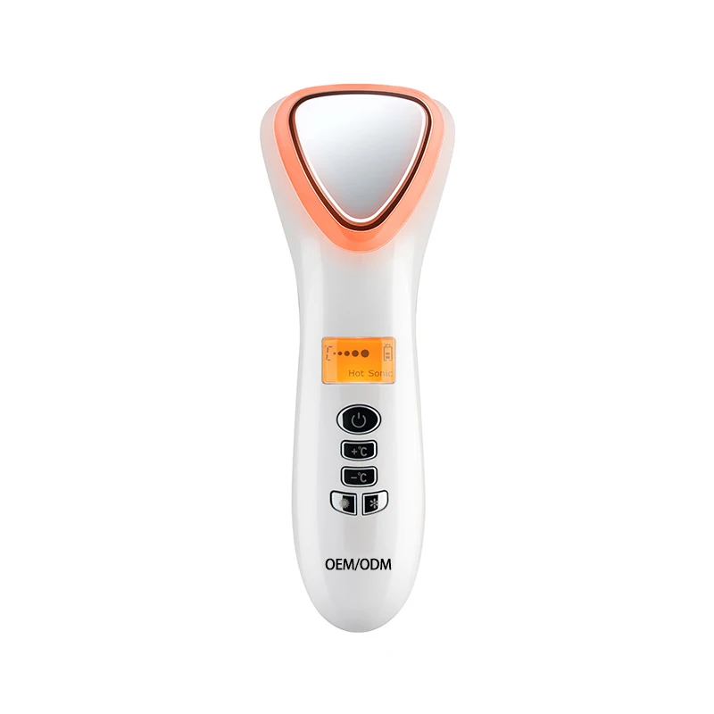 LED Hot Cold Face Skin Care Device Massager Hammer Ultrasonic Cryotherapy Facial Vibration Red Blue Light Ion Beauty Instrument
LED Hot Cold Face Skin Care Device Massager Hammer Ultrasonic Cryotherapy Facial Vibration Red Blue Light Ion Beauty Instrument