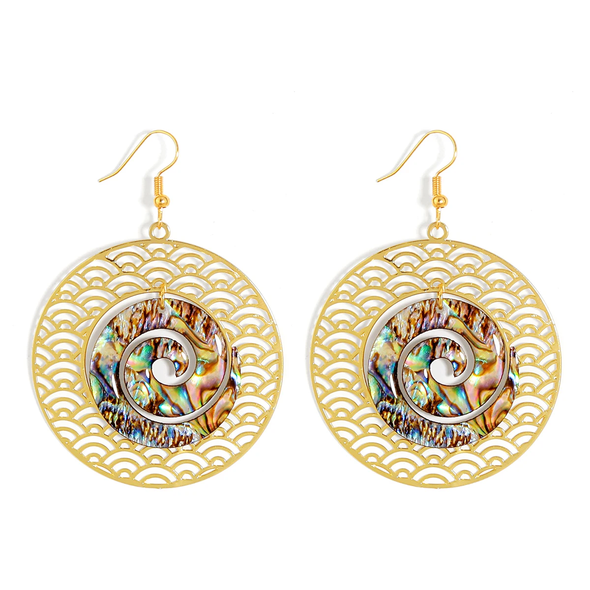 Hawaiian 18k gold plated trendy earrings round gold-plated korean earrings jewelry for women
Hawaiian 18k gold plated trendy earrings round gold-plated korean earrings jewelry for women