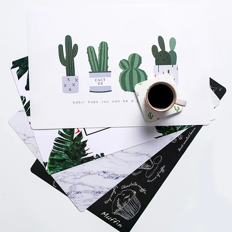Nordic Environmental Heat Proof And Oil Waterproof Plastic Placemat, Coffee house, flamingo, marble, cactus
Nordic Environmental Heat Proof And Oil Waterproof Plastic Placemat, Coffee house, flamingo, marble, cactus